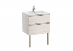 Roca The Gap Nordic Ash 600mm 2 Drawer Vanity Unit with Basin