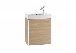 Roca Mini Textured Oak Vanity Unit and Basin