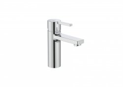 Roca Naia Chrome Smooth Bodied Basin Mixer