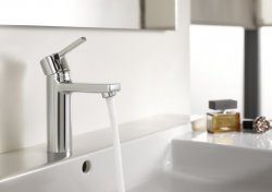 Roca Naia Chrome Smooth Bodied Basin Mixer