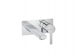 Roca Naia Wall-Mounted Basin Mixer - Chrome
