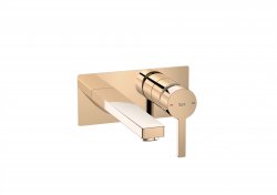 Roca Naia Wall-Mounted Basin Mixer - Rose Gold