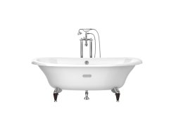 Roca Eliptico 1700 x 850mm Freestanding Cast Iron Bath - White