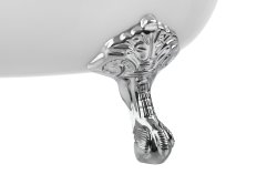 Roca Eliptico 1700 x 850mm Freestanding Cast Iron Bath - White
