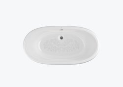 Roca Eliptico 1700 x 850mm Freestanding Cast Iron Bath - White