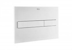 Roca PL7 Matt White Dual Flush Plate