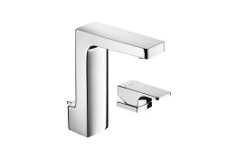 Roca L90 Deck-Mounted Basin Mixer with Lateral Handle & Pop-Up Waste - Chrome