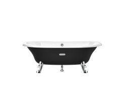 Roca Eliptico 1700 x 850mm Freestanding Cast Iron Bath - Black