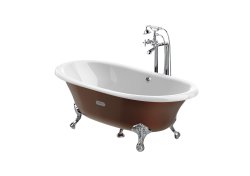 Roca Eliptico 1700 x 850mm Freestanding Cast Iron Bath - Copper