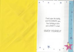 70th Birthday Card - 70 Today Green Champagne
