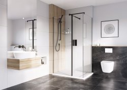 Roman Haven Select 200mm Fixed Deflector Panel (10mm) - Matt Black