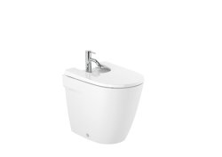 Roca Ona Back-to-Wall Floorstanding Bidet - Supraglaze