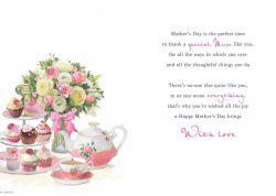 Mother's Day Card - From Daughter & Son in law - Afternoon Tea - Glitter - Regal