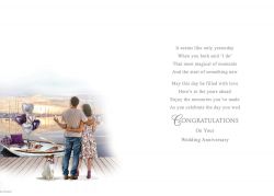 Wedding Anniversary Card - Sister & Brother-in-Law - Marina - Regal