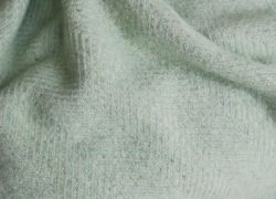Tweedmill Herringbone Throw 100% Pure New Wool - Laurel Green & Silver Grey