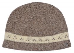 Pure Wool Classic - triple tick beanie - soft brown