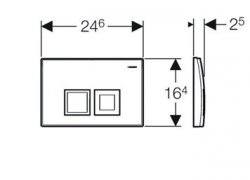 Geberit Delta 50 White Alpine Flush Plate