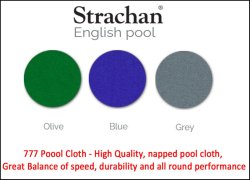 Sterling Slate Bed Pool Table in Black - 6ft or 7ft Sizes