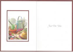 Retirement Card - Watering Can & Vegetables - Garden