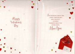 Valentine's Day Card - Husband My Love Envelopes Foiled - Simon Elvin