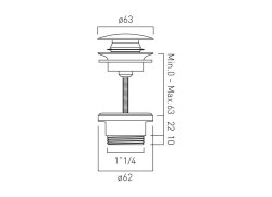Booth & Co. Axbridge Universal Basin Waste - Nickel