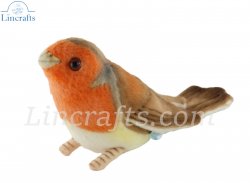 Soft Toy Robin Redbreast Bird by Hansa (12cmH) 6920