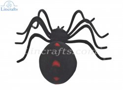 Soft Toy Black Widow Spider by Hansa (23cm.L) 7195