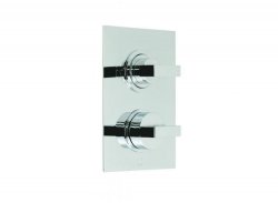 Vado DX Notion Concealed 3 Outlet, 2 Handle Thermostatic Shower Valve - Chrome