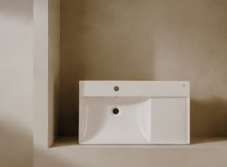 Roca Ona Unik 800mm Left Hand Basin & Dark Elm Unit (2 Drawers)
