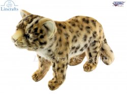 Soft Toy Amur Leopard Cub Wildcat by Hansa (24cm.L) 7943