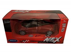 Welly Pagani Huayra Burgandy Diecast Scale Model Car Scale 1:38