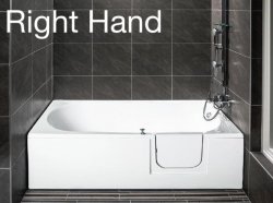 Avrail Walk-in Bath with Twin Wastes