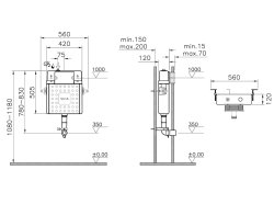 Vitra Concealed Cistern