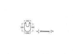 Roca Ona Back-to-Wall Floorstanding Bidet