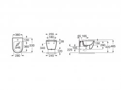 Roca Ona Wall Hung Bidet