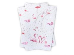 Flamingo Wrapping Paper 2 Sheets & Tags - Arty Penguin