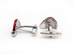 Christmas Santa Hat Cufflinks - Boxed - Snazzy Santa