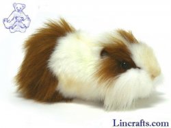 Soft Toy Brown & White Guinea Pig by Hansa (30cm) 3245