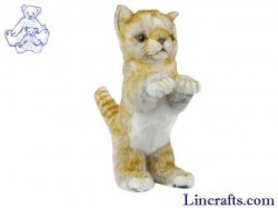 Soft Toy Ginger Cat Sitting by Hansa (22cm) 7013