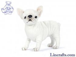 Soft Toy Dog, French Bulldog by Hansa (18cm) 7061