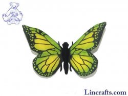 Soft Toy Green Butterfly by Hansa (14cm) 7102