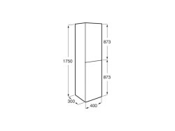 Roca Ona Light Oak Column Unit (2 Doors)