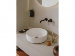 Roca Ona Wall-Mounted Built-in Basin Mixer - Titanium Black