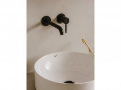 Roca Ona Wall-Mounted Built-in Basin Mixer - Matt Black