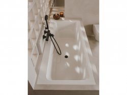 Roca Ona Wall Mounted Titanium Black Bath Shower Mixer