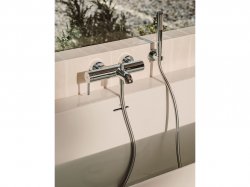 Roca Ona Wall Mounted Rose Gold Bath Shower Mixer