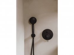 Roca Ona Built-In Titanium Black Bath Shower Mixer with Diverter (2 Ways)