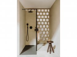 Roca Ona Built-In Matt Black Bath Shower Mixer with Diverter (2 Ways)