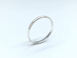 Silver Wedding Band 1.5mm size K