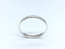 Silver Wedding Band 1.5mm size K